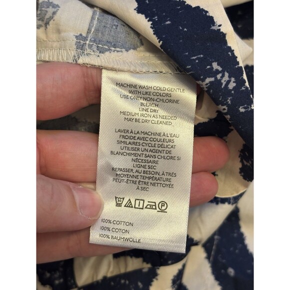 NWT Anthropologie SOMERSET Maxi Dress Long sleeve poplin edition Size 1X Blue - Picture 7 of 8